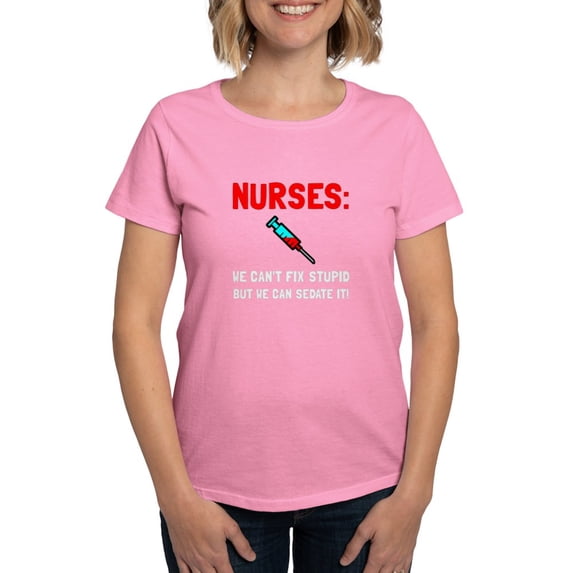 CafePress - Nurses Sedated T Shirt - Women's Traditional Fit Dark T-Shirt