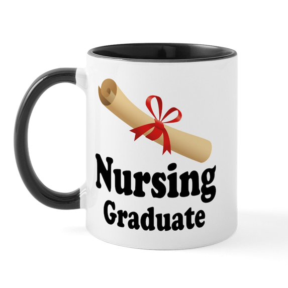 CafePress - Nursing Graduate Mug - 11 oz Ceramic Mug - Novelty Coffee Tea Cup
