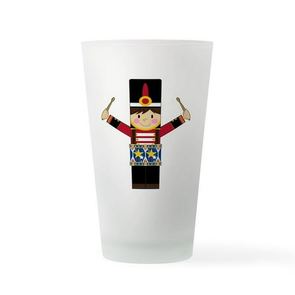 CafePress - Nutcracker Soldier With Drum - Pint Glass, Drinking Glass, 16 oz. CafePress