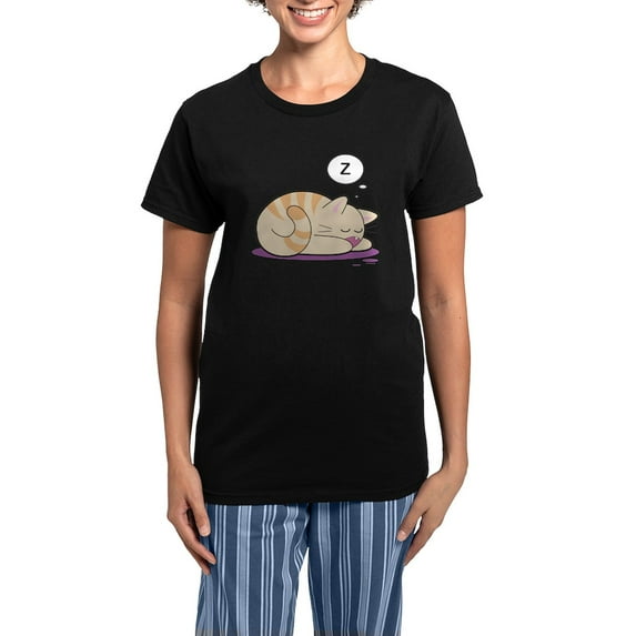 CafePress - Nutmeg Women's Dark Pajamas - Women's Short Sleeve Print T-Shirt and Pants Dark Cotton Pajama Set