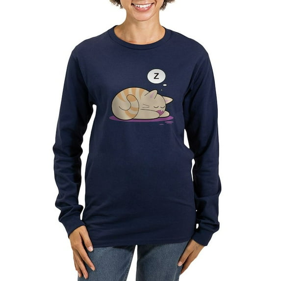 CafePress - Nutmeg Women's Long Sleeve Dark T Shirt - Women's Long Sleeve Graphic Tee Casual Fit
