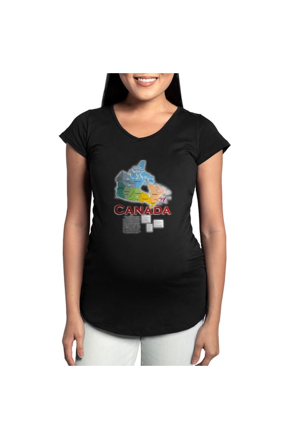 - O Canada: Maternity Dark T Shirt - Maternity Dark T-Shirt