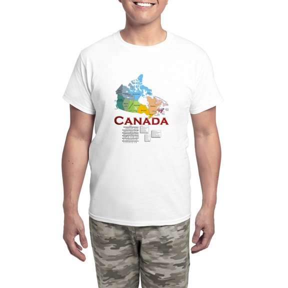 CafePress - O Canada: Men's Light Pajamas - Men's Light Loose Fit Cotton Pajama Set