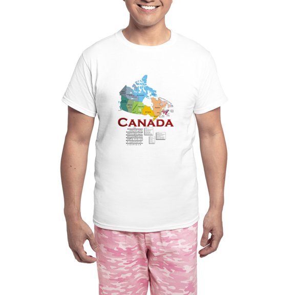 CafePress - O Canada: Men's Light Pajamas - Men's Light Loose Fit Cotton Pajama Set