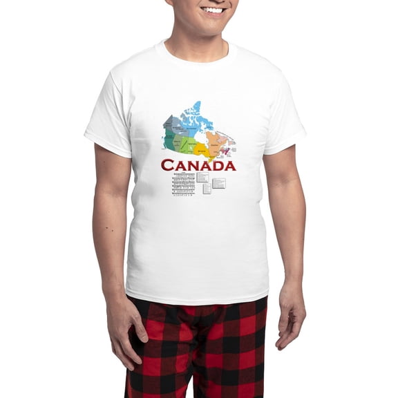 CafePress - O Canada: Men's Light Pajamas - Men's Light Loose Fit Cotton Pajama Set