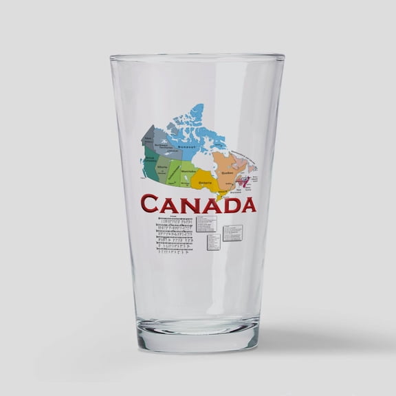 CafePress - O Canada: - Pint Glass, Drinking Glass, 16 oz. CafePress