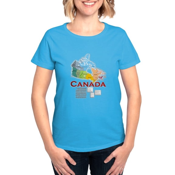 CafePress - O Canada: Women's Dark T Shirt - Women's Traditional Fit Dark T-Shirt