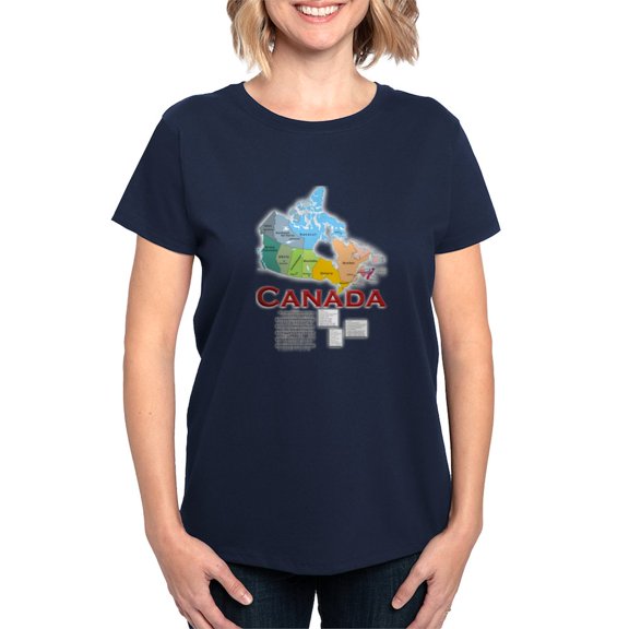CafePress - O Canada: Women's Dark T Shirt - Women's Traditional Fit Dark T-Shirt
