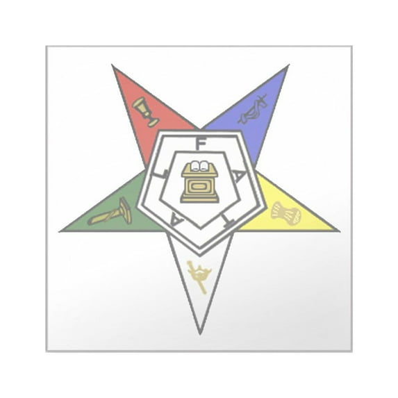 CafePress - O. E. S. Emblem Sticker - Square Sticker 3" x 3"