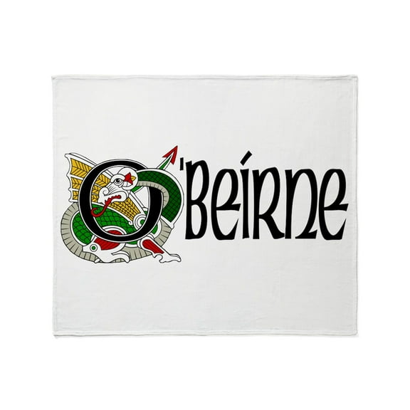 CafePress - O'beirne Celtic Dragon Throw Blanket - Soft Fleece Throw Blanket, 50"x60" for All Ages