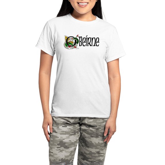 CafePress - O'beirne Celtic Dragon Women's Light Pajamas - Women's Short Sleeve Print T-Shirt and Pants Light Cotton Pajama Set