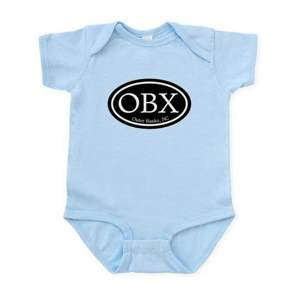 CafePress - OBX Outer Banks, NC Oval Infant Bodysuit - Baby Light Bodysuit, Size Newborn - 24 Months