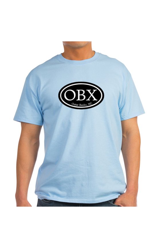 - OBX Outer Banks, NC Oval Light T Shirt - Men's Classic Graphic T-Shirt