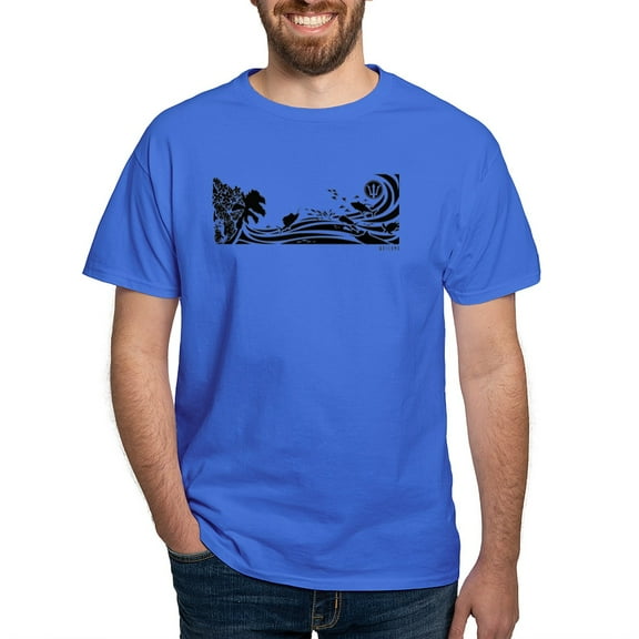 CafePress - OCEAN COMOTION Dark T Shirt - Men's Classic Graphic Cotton T-Shirt