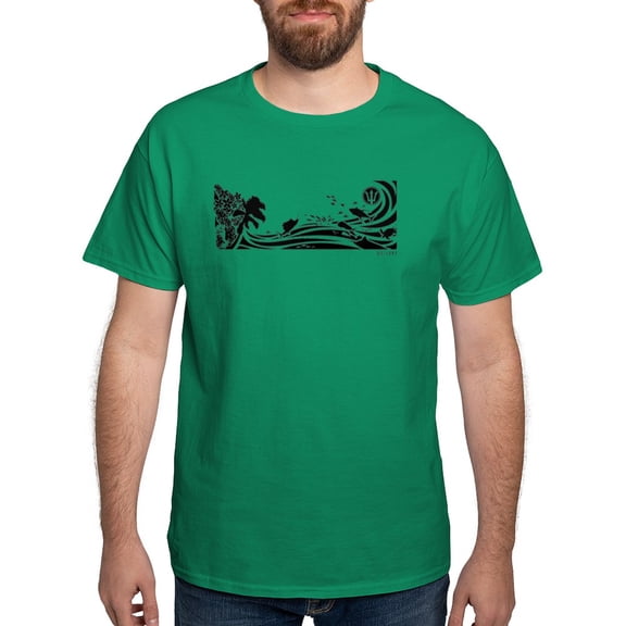 CafePress - OCEAN COMOTION Dark T Shirt - Men's Classic Graphic Cotton T-Shirt