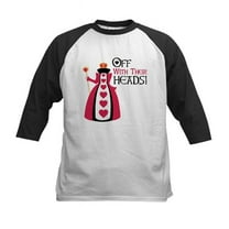 CafePress - OFF WITH THEIR HEADS! Baseball Jersey - Kids Cotton Baseball Jersey, 3/4 Sleeve Shirt