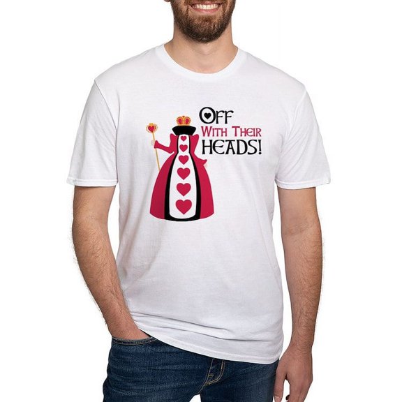 CafePress - OFF WITH THEIR HEADS! T Shirt - Fitted T-Shirt, Vintage Fit Soft Cotton Tee