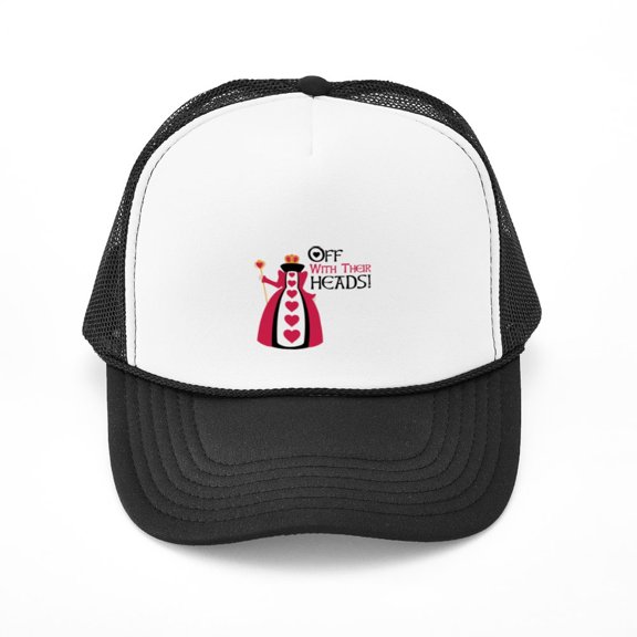 CafePress - OFF WITH THEIR HEADS! - Adjustable Unisex Printed Trucker Hat with Mesh Back