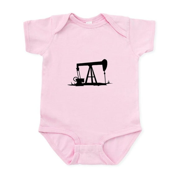 CafePress - OIL WELL SILHOUETTE Body Suit - Baby Light Bodysuit, Size Newborn - 24 Months