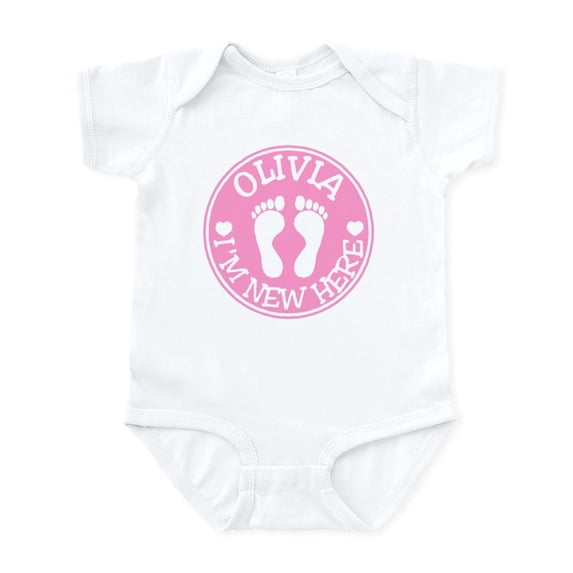 CafePress - OLIVIA Infant Bodysuit - Baby Light Bodysuit, Size Newborn - 24 Months