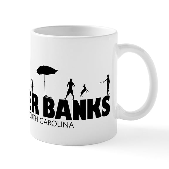 CafePress - OUTER BANKS Mug - 11 oz Ceramic Mug - Novelty Coffee Tea Cup
