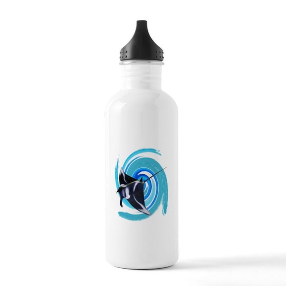 CafePress - OUTSIDE THE FLATS Water Bottle - Stainless Steel Water Bottle, Sports Bottle, 1.0L