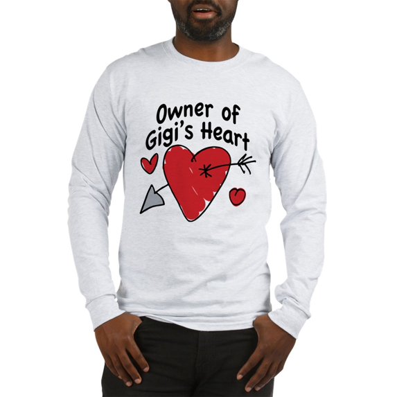 CafePress - OWNER OF GIGI's HEART Long Sleeve T Shirt - Unisex Cotton Long Sleeve T-Shirt