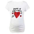 thumbnail image 1 of CafePress - OWNER OF GIGI's HEART Maternity T Shirt - Cotton Maternity T-shirt, Cute & Funny Pregnancy Tee, 1 of 4
