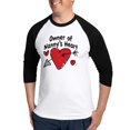 thumbnail image 1 of CafePress - OWNER OF NANNY's HEART Baseball Jersey - Cotton Baseball Jersey, 3/4 Raglan Sleeve Shirt, 1 of 4