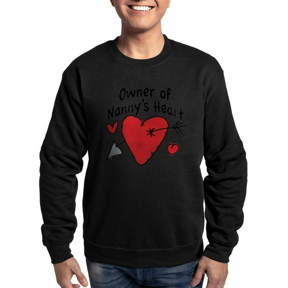 CafePress - OWNER OF NANNY's HEART Sweatshirt (Dark) - Classic Crew Neck Sweatshirt