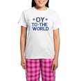 thumbnail image 1 of CafePress - OY To The World Pajamas - Women's Short Sleeve Print T-Shirt and Pants Light Cotton Pajama Set, 1 of 7