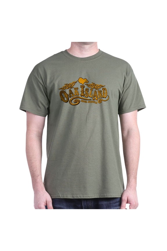 - Oak Island Saloon Dark T Shirt - Men's Classic Graphic Cotton T-Shirt