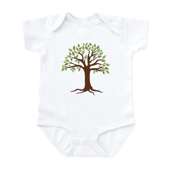 CafePress - Oak Tree Body Suit - Baby Light Bodysuit, Size Newborn - 24 Months