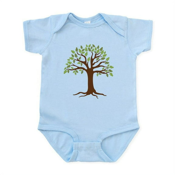 CafePress - Oak Tree Body Suit - Baby Light Bodysuit, Size Newborn - 24 Months