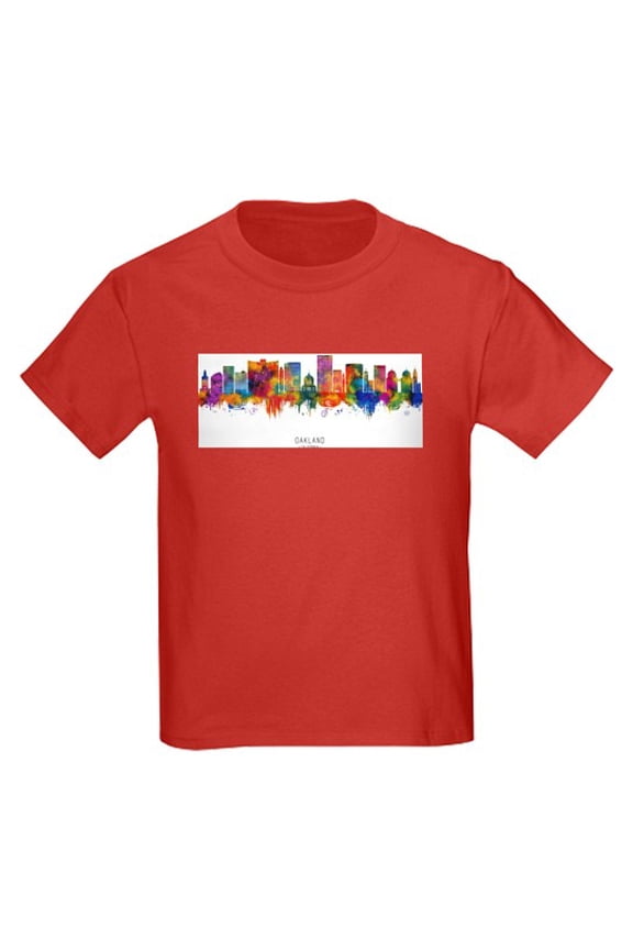 - Oakland California Skyline Kids T Shirt - Classic Kids Graphic, Short Sleeve T-Shirt