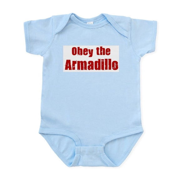 CafePress - Obey The Armadillo Infant Bodysuit - Baby Light Bodysuit, Size Newborn - 24 Months