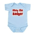 thumbnail image 1 of CafePress - Obey The Badger Infant Bodysuit - Baby Light Bodysuit, Size Newborn - 24 Months, 1 of 4
