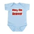 thumbnail image 1 of CafePress - Obey The Beaver Infant Bodysuit - Baby Light Bodysuit, Size Newborn - 24 Months, 1 of 4