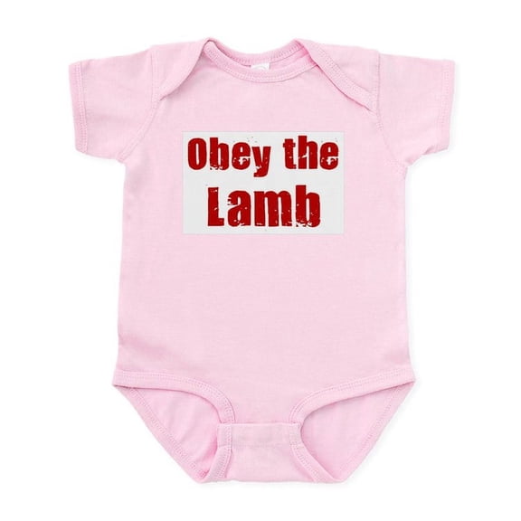 CafePress - Obey The Lamb Infant Bodysuit - Baby Light Bodysuit, Size Newborn - 24 Months