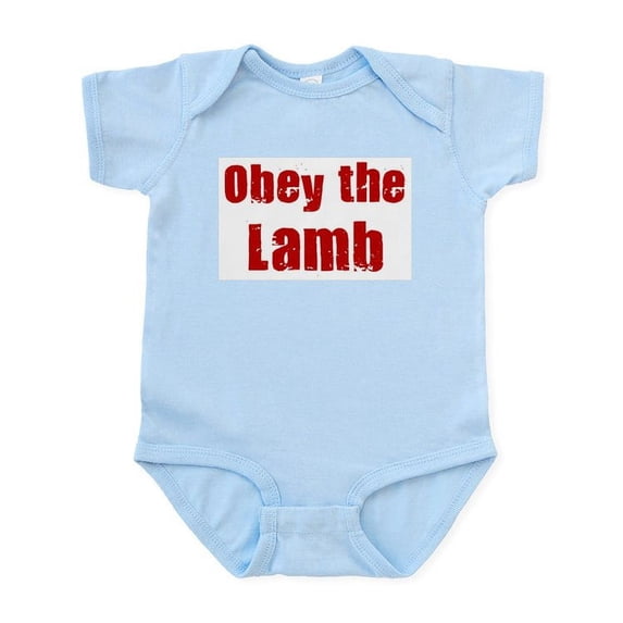 CafePress - Obey The Lamb Infant Bodysuit - Baby Light Bodysuit, Size Newborn - 24 Months