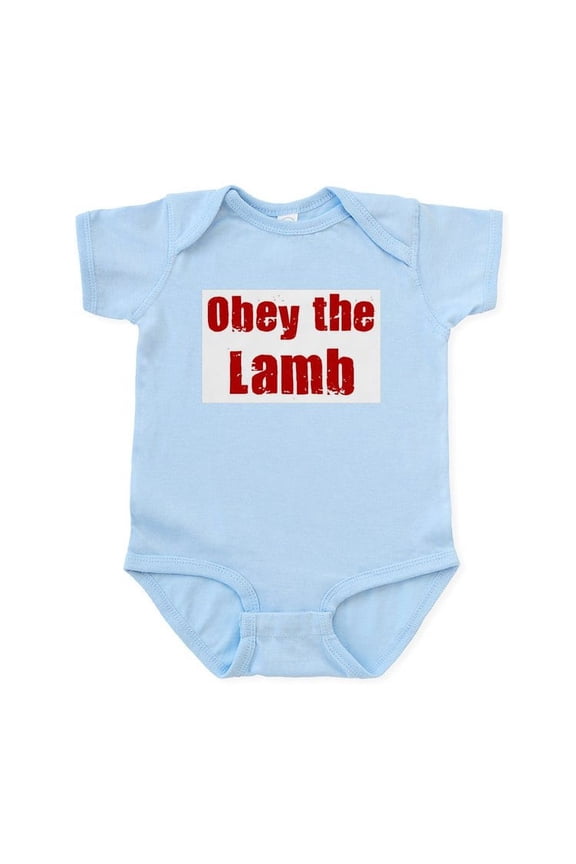 - Obey The Lamb Infant Bodysuit - Baby Light Bodysuit, Size Newborn - 24 Months