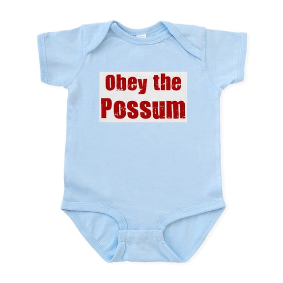 CafePress - Obey The Possum Infant Bodysuit - Baby Light Bodysuit, Size Newborn - 24 Months