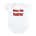 thumbnail image 1 of CafePress - Obey The Raptor Infant Bodysuit - Baby Light Bodysuit, Size Newborn - 24 Months, 1 of 4