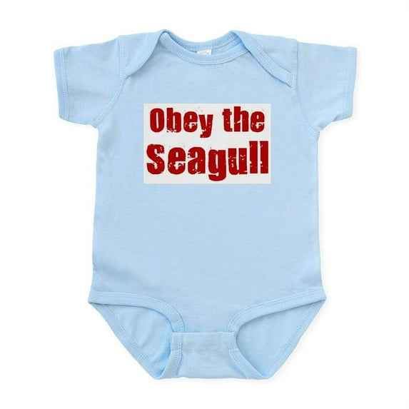 CafePress - Obey The Seagull Infant Bodysuit - Baby Light Bodysuit, Size Newborn - 24 Months