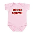 thumbnail image 1 of CafePress - Obey The Squirrel Infant Bodysuit - Baby Light Bodysuit, Size Newborn - 24 Months, 1 of 4