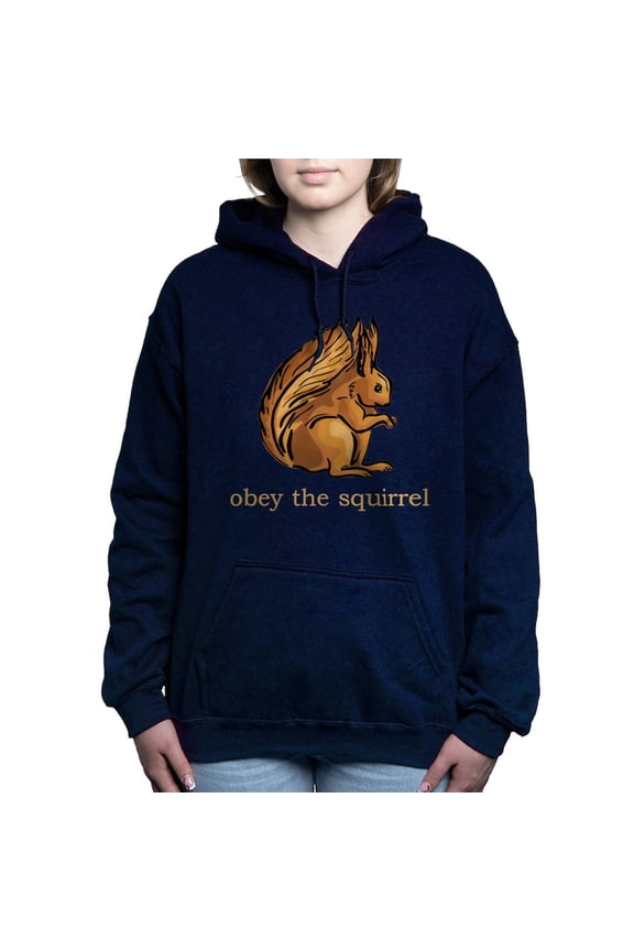 - Obey The Squirrel - Pullover Hoodie, Classic & Comfortable Hooded Sweatshirt