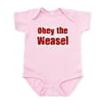 thumbnail image 1 of CafePress - Obey The Weasel Infant Bodysuit - Baby Light Bodysuit, Size Newborn - 24 Months, 1 of 4