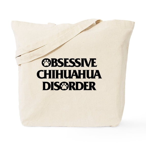 CafePress - Obsessive Chihuahua Disorder Tote Bag - Unisex Canvas Tote Bag, Beige, 1-Piece