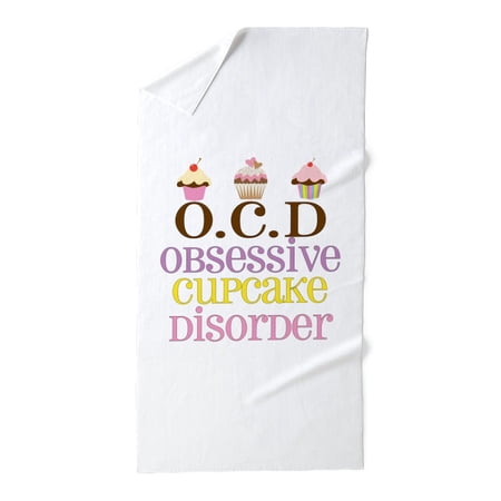 CafePress - Obsessive Cupcake Disorder - Large Beach Towel, Soft 30"x60" Towel with Unique Design