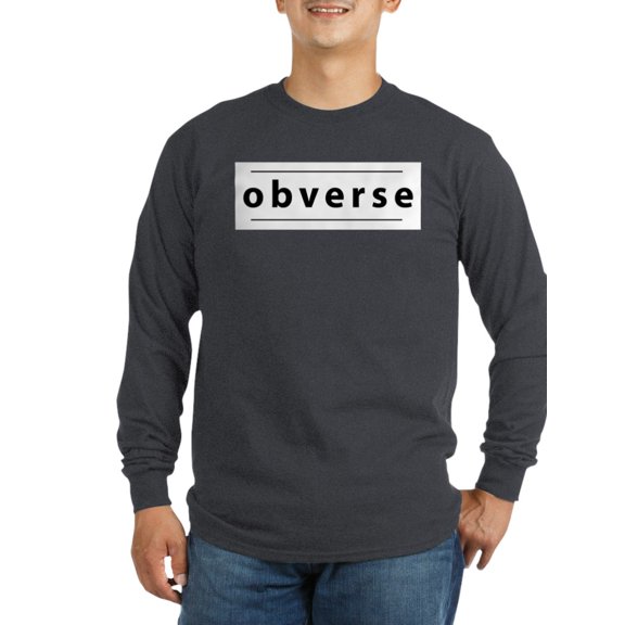 CafePress - Obverse / Reverse Long Sleeve T Shirt - Long Sleeve Dark T-Shirt